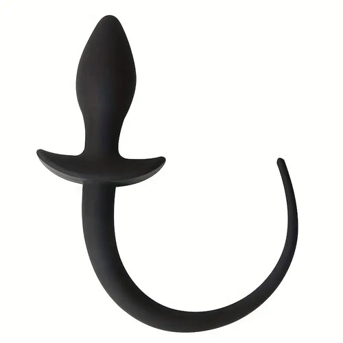 Black Dog Tail Anal Plug
